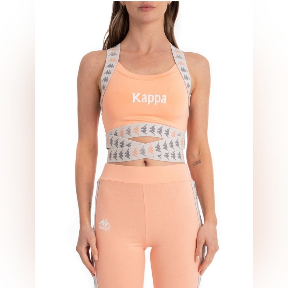 ❌SOLD❌ Kappa 222 Banda Dixot Bra - Peach - Women’s Size Small - EUC